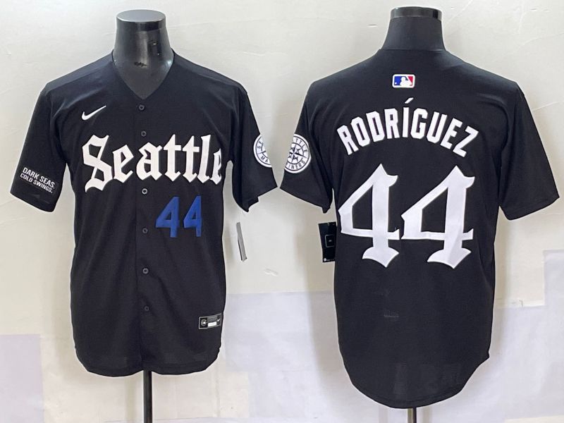 Men 2025 Seattle Mariners 44 Rodriguez Five generations Joint Name Nike MLB Jersey style 2